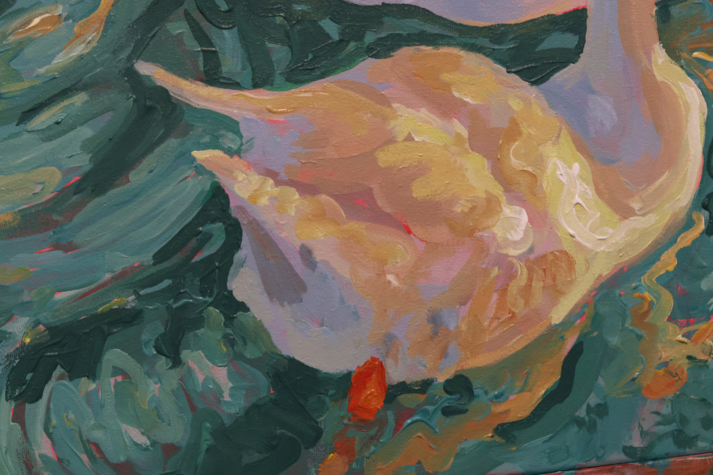Ducks in Water Original Painting