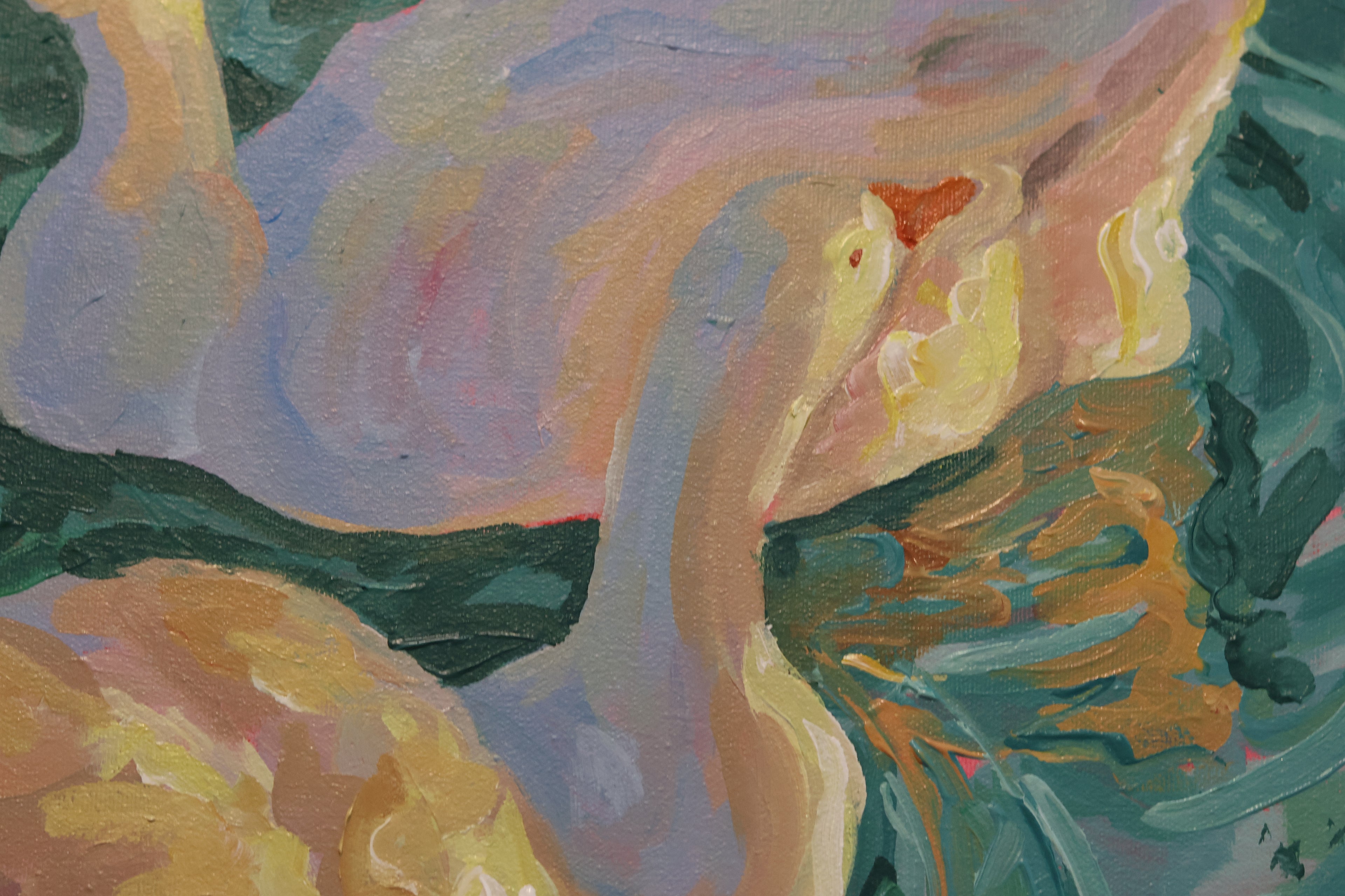 Ducks in Water Original Painting